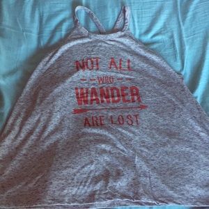 Not All Who Wander Are Lost Racerback Tank
